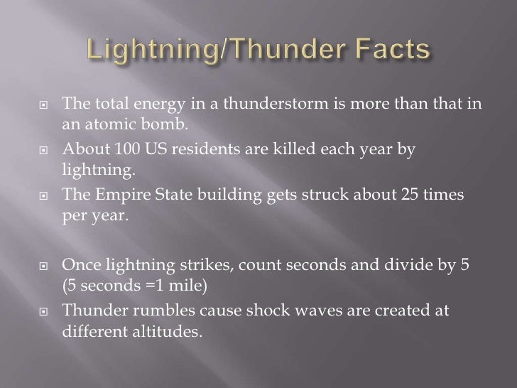 Lightning And Thunder