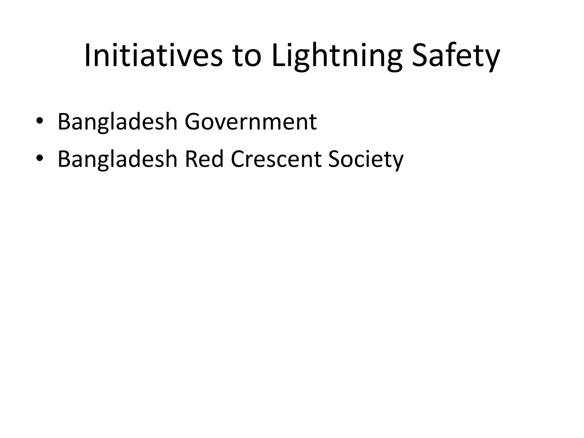 Lightning Safety Awareness Session by Osman Goni | PPT