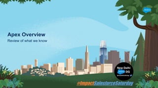 Apex Overview
Review of what we know
 