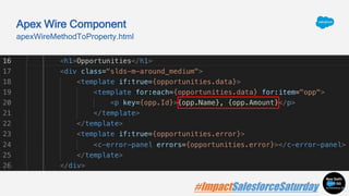 apexWireMethodToProperty.html
Apex Wire Component
 