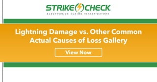 Lightning Damage vs. Other Common Actual Causes of Loss Gallery