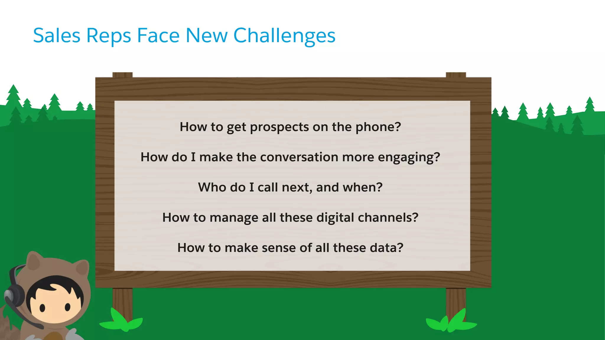How to get prospects on the phone?
How do I make the conversation more engaging?
Who do I call next, and when?
How to manage all these digital channels?
How to make sense of all these data?
Sales Reps Face New Challenges
 
