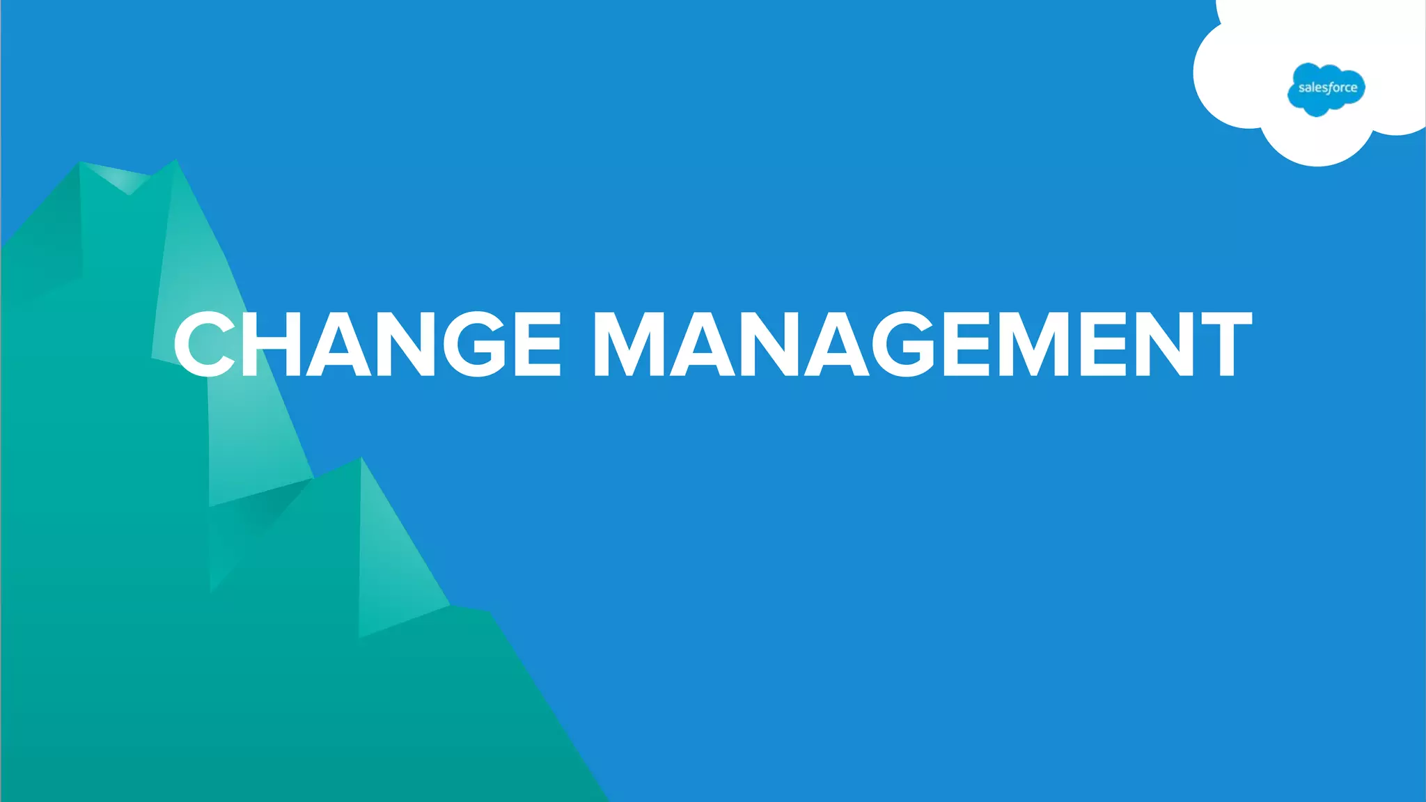 CHANGE MANAGEMENT
 