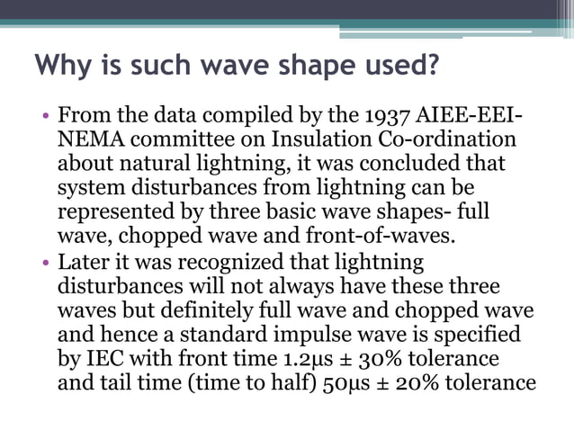 Lightning impulse test in precise | PPTX | Weather | Science