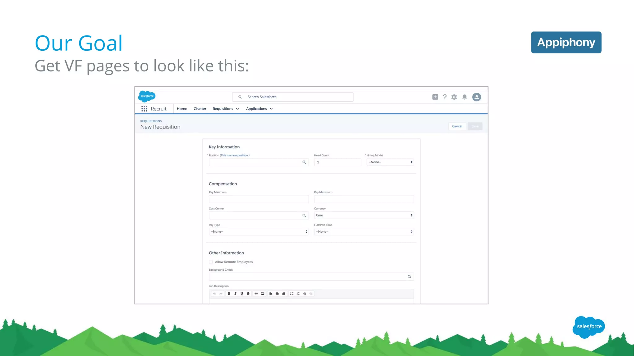 Our Goal
Get VF pages to look like this:
 