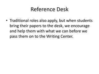 Librarian As Writing Ambassador: Finding the Path from the Library to KnowledgeCaitlin A. BagleyMurray State University