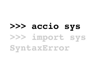 Replacing `import` with `accio` in cpython