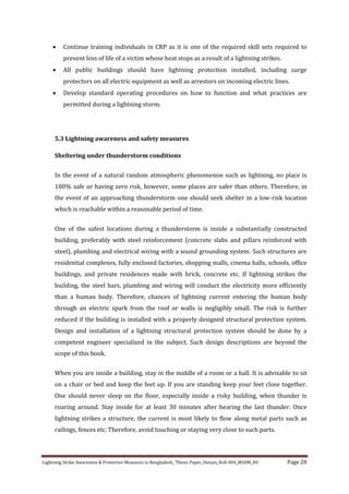 Lightning Strike Awareness and Protective Measures in Bangladesh | PDF