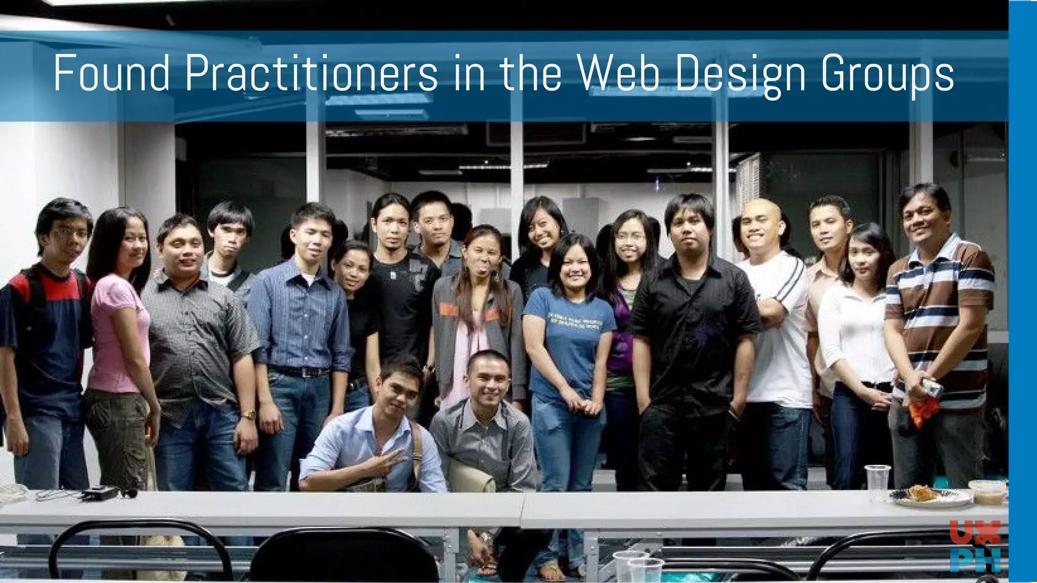 Found Practitioners in the Web Design Groups