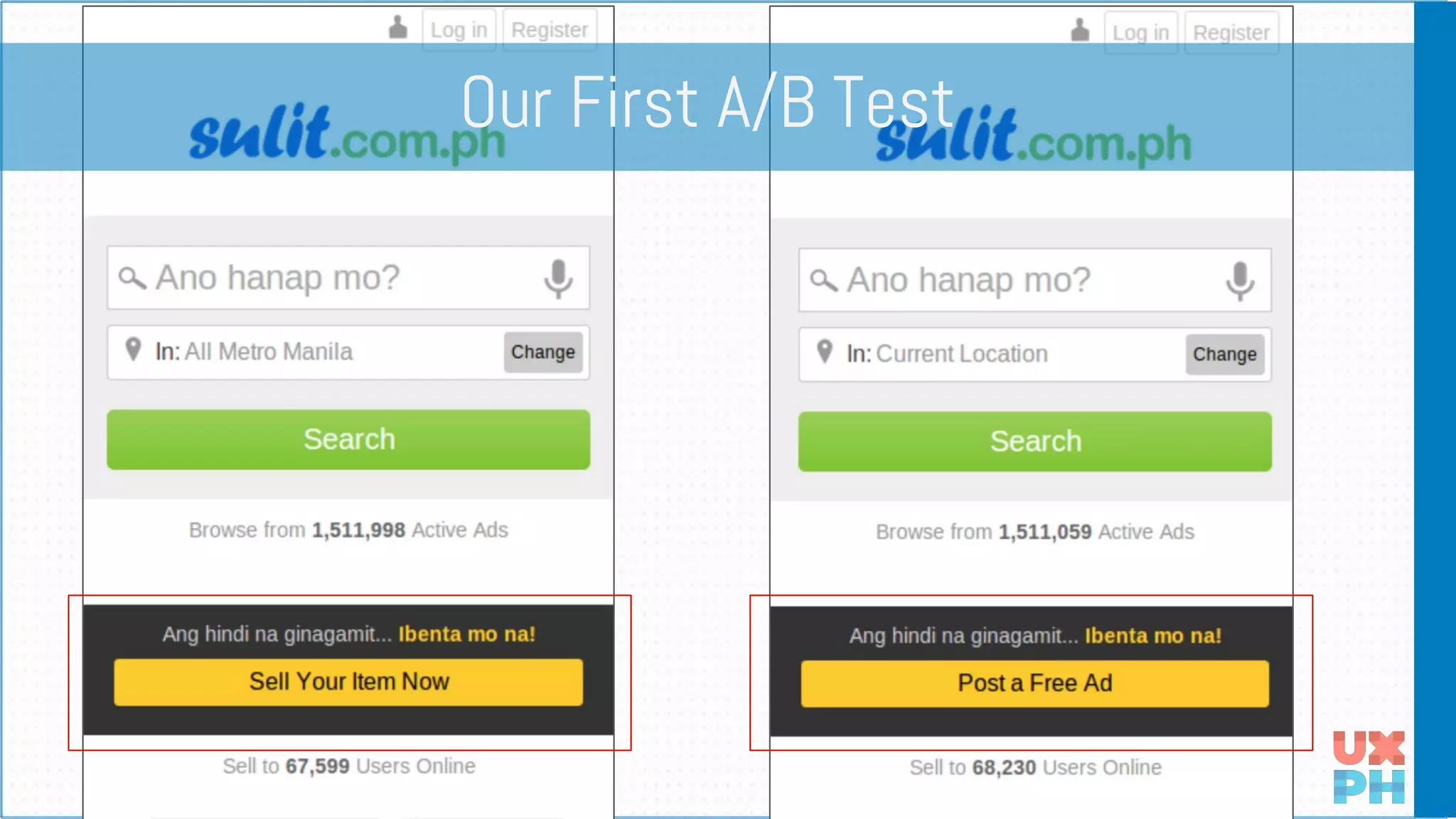 Our First A/B Test