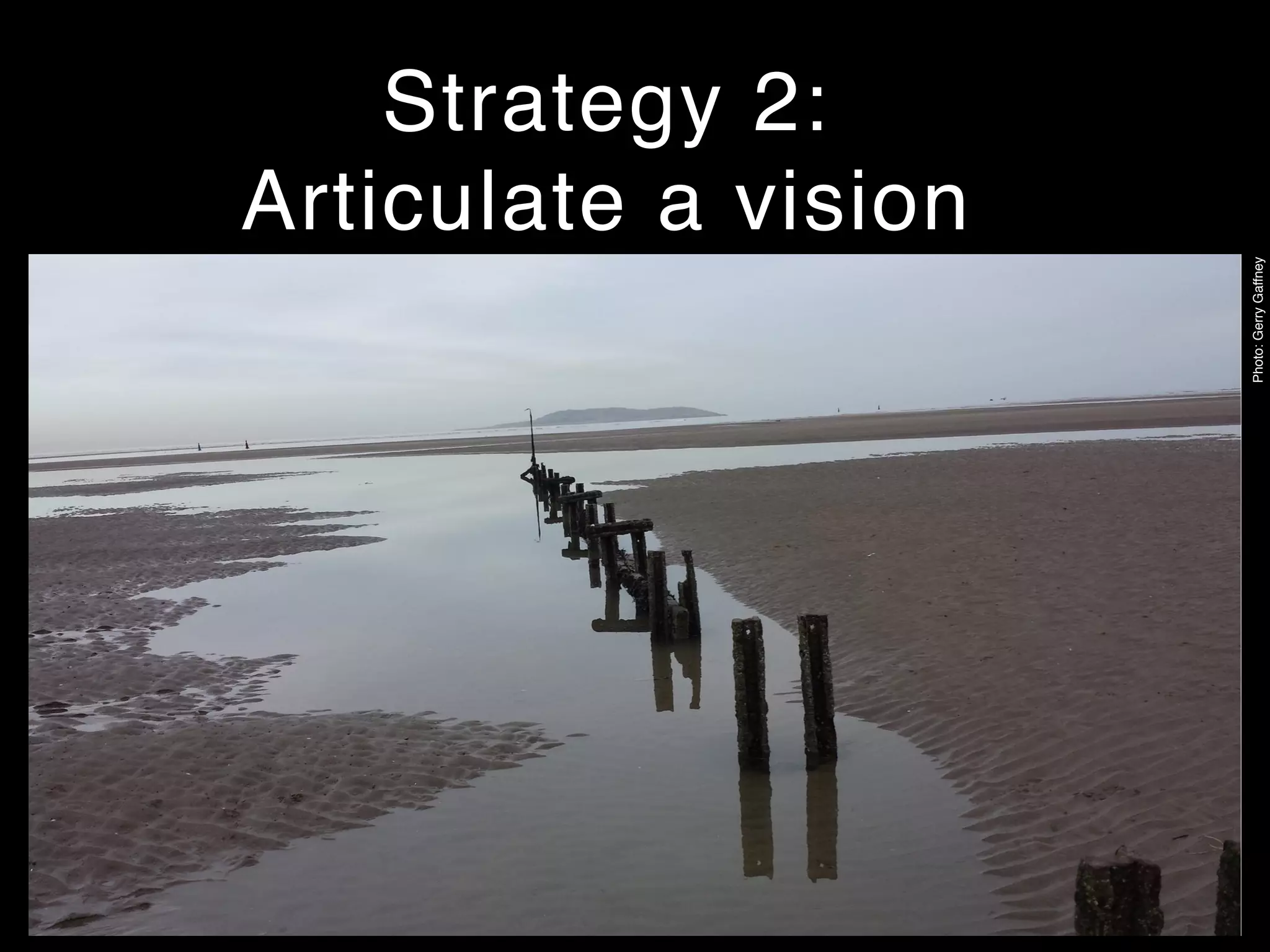 Strategy 2:
Articulate a vision
Photo:GerryGaffney
 