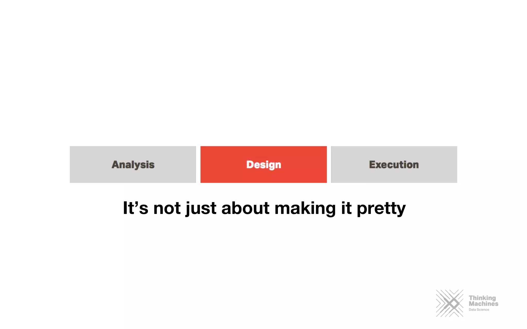 It’s not just about making it pretty
 