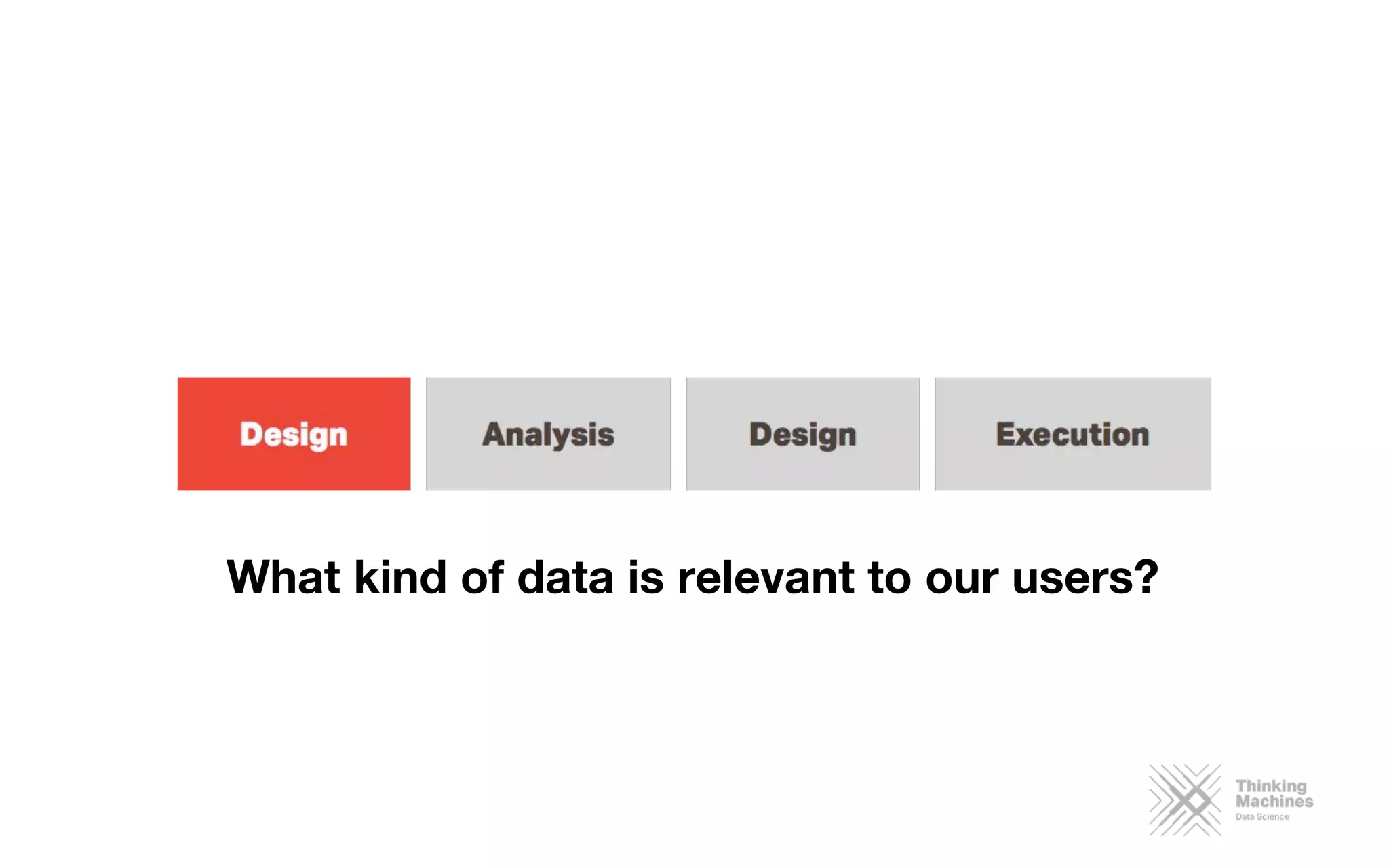 What kind of data is relevant to our users?

 