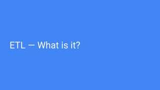 ETL Architecture Pattern — Alex Petrov | PPT