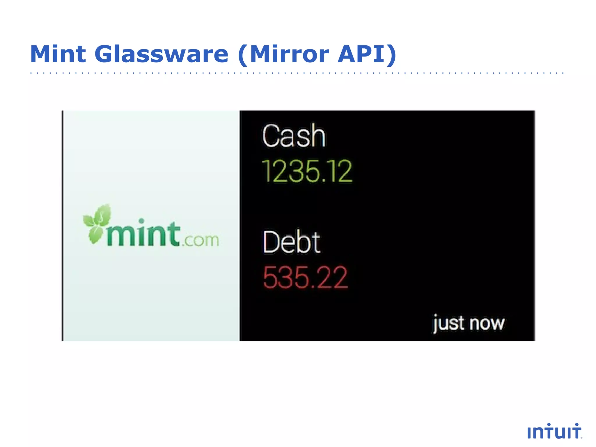 Mint Glassware (Mirror API)

 