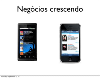 Negócios crescendo




Tuesday, September 13, 11
 