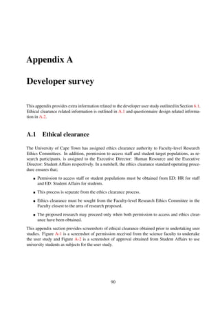 Figure A-1. Screenshot of faculty research ethical clearance
90
 