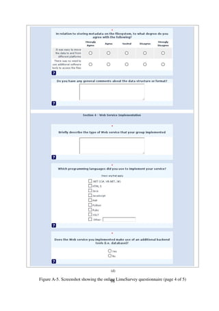 (e)
Figure A-1. Screenshot showing the online LimeSurvey questionnaire (page 5 of 5)
98
 