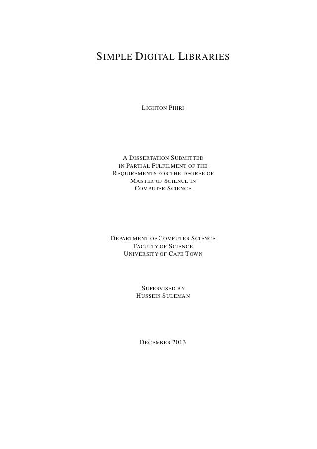Network digital library of theses and dissertations digital library dissertation