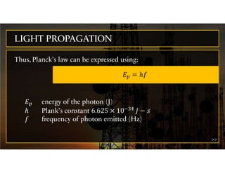 Understanding Light Propagation and Planck's Law in Photonics | PDF
