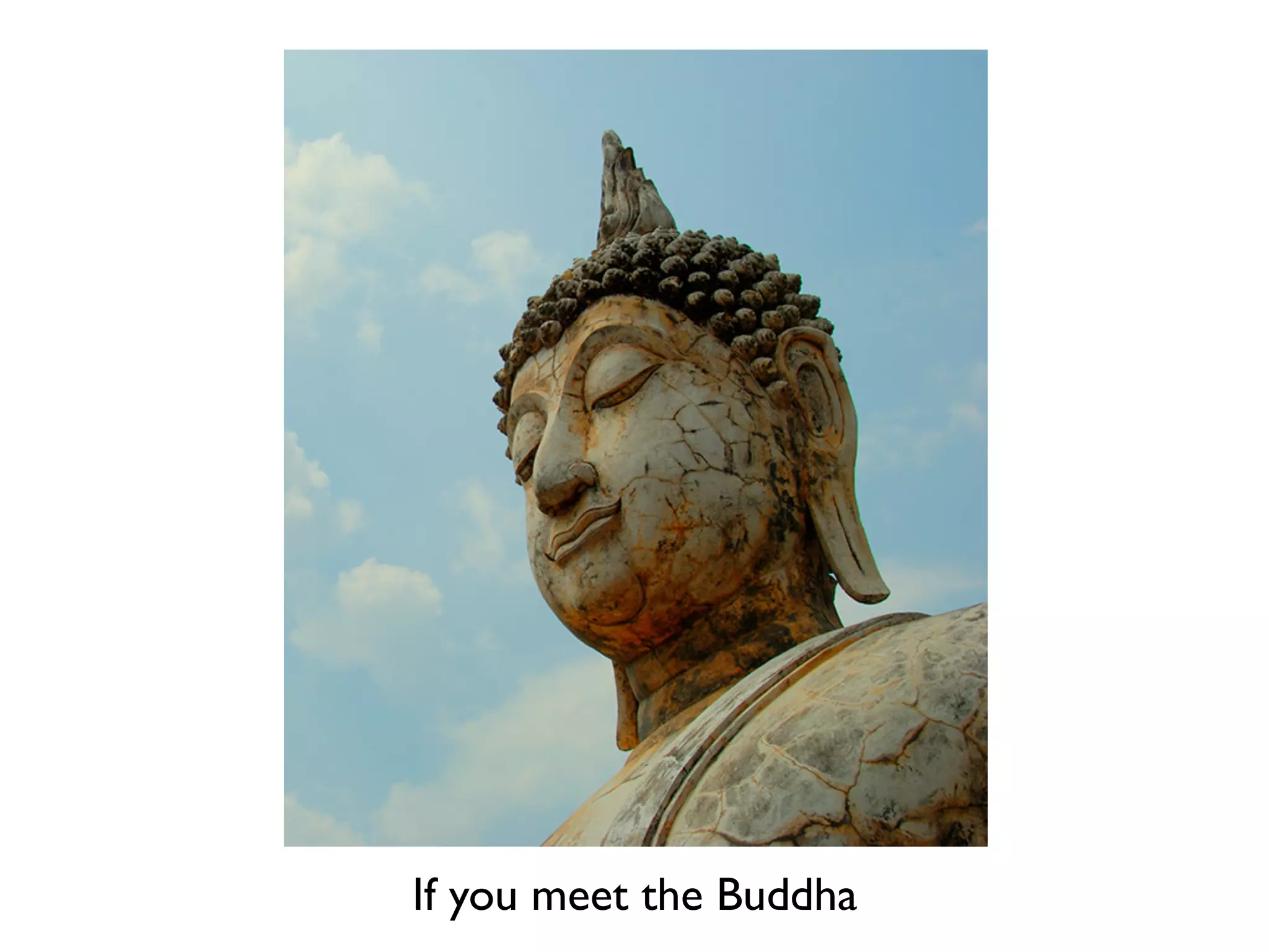 Works of Art
If you meet the Buddha
 