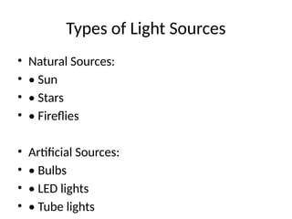 Comprehensive Overview of Light Sources and Their Importance in Daily ...