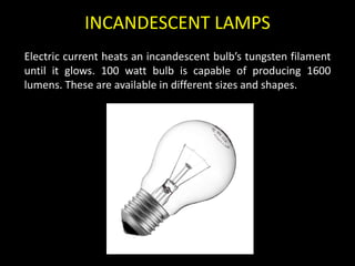 Incandescent 2024 lamp ppt