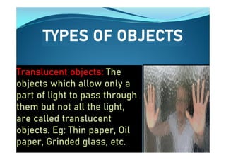Lights & Shadows presentation for school kids | PDF
