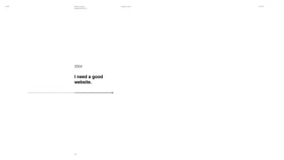 ISA16 Thiago Franco 03.11.16Making Faster
Design Decisions
0606
2004
I need a good
website.
 