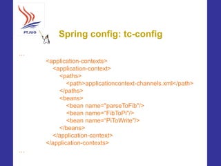 Spring config: tc-config

…
    <application-contexts>
      <application-context>
        <paths>
            <path>appli...