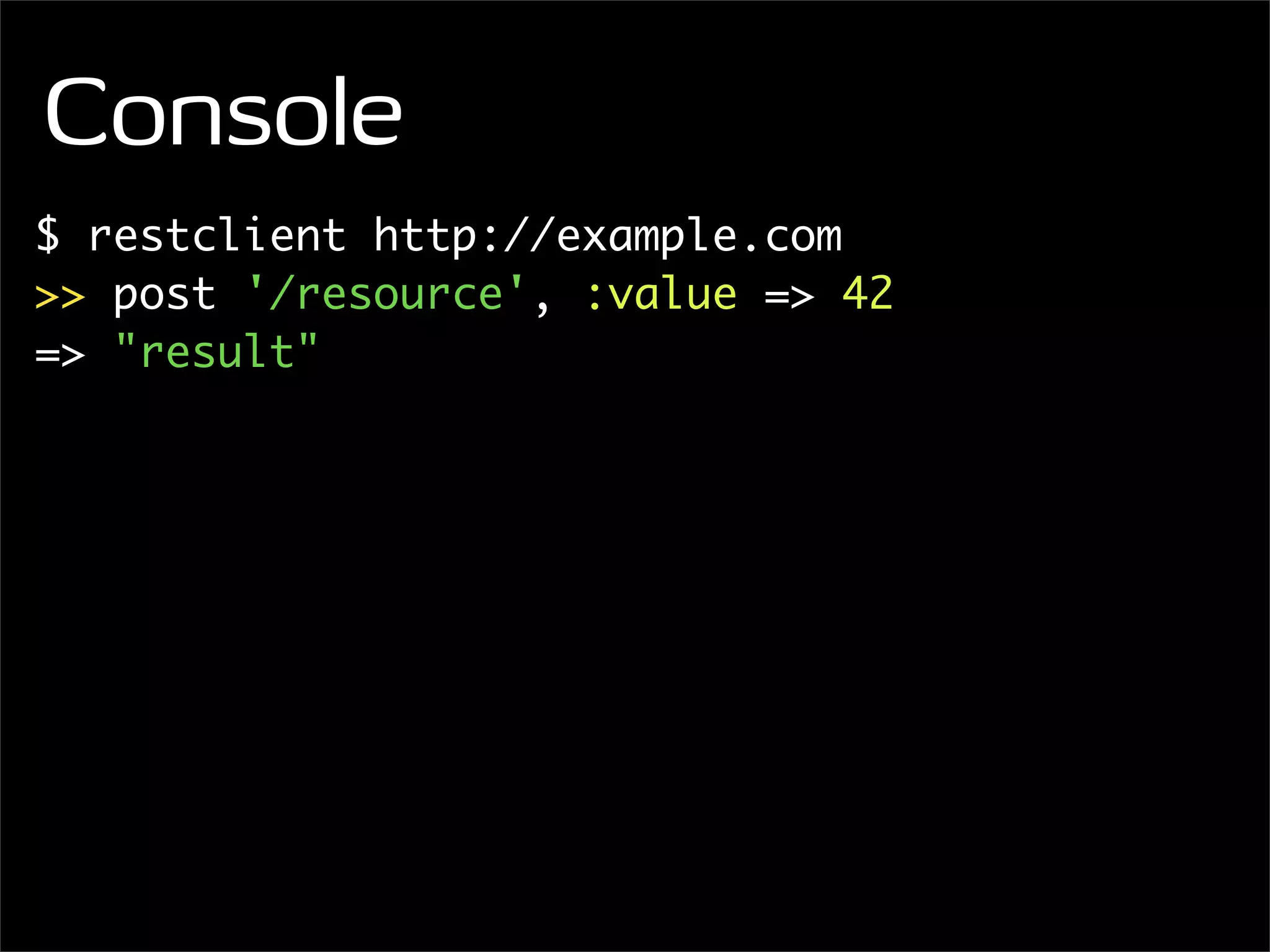 Lightweight Webservices with Sinatra and RestClient
