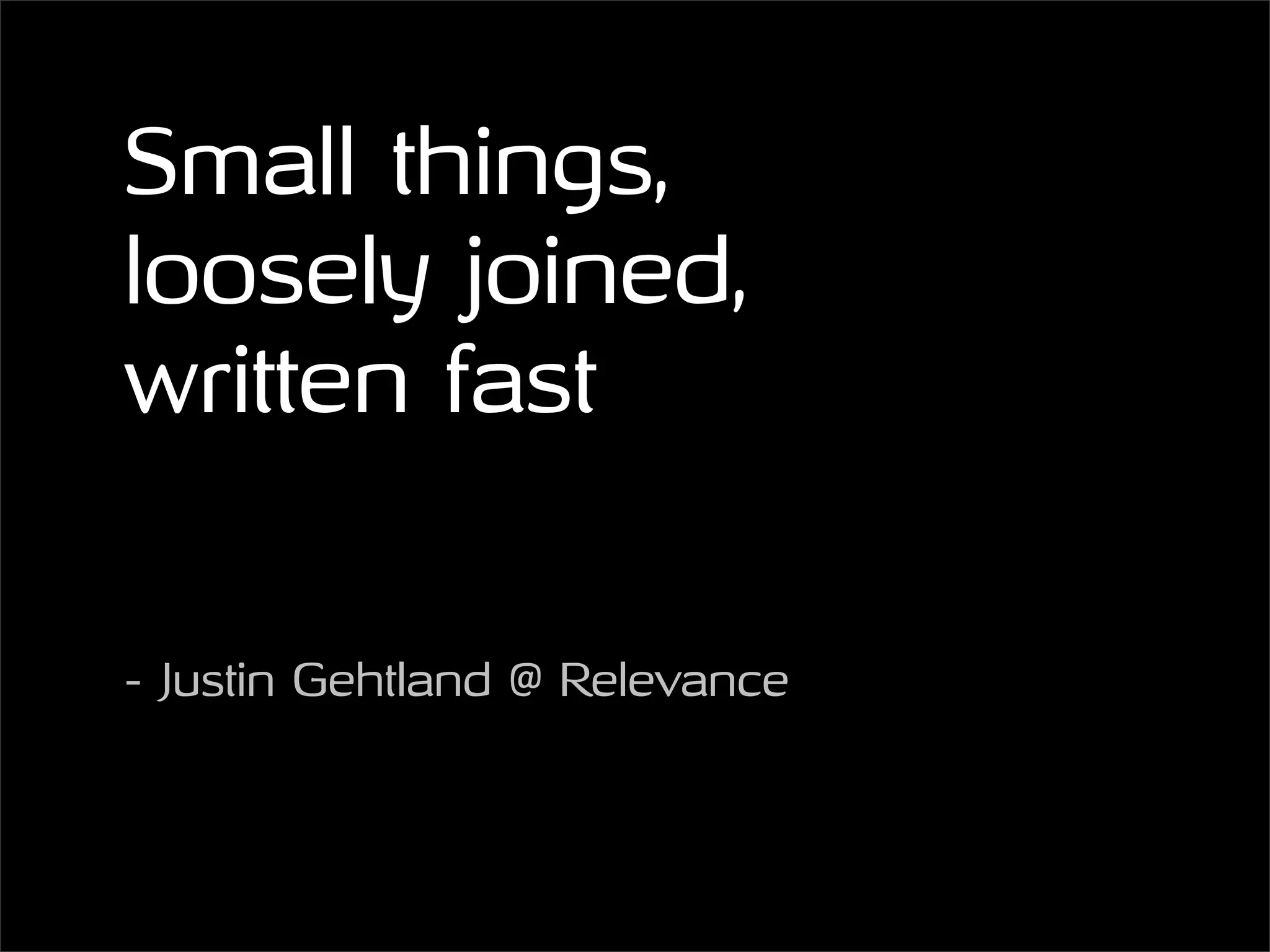 Lightweight Webservices with Sinatra and RestClient