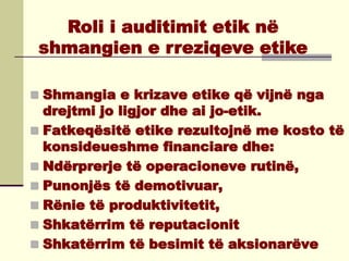 Raportimi dhe auditimi etik e social | PDF