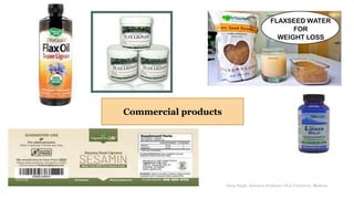 Commercial products
Sonia Singh, Assistant Professor, GLA University, Mathura
22
 