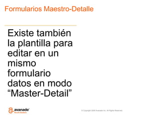 Formularios Maestro-Detalle