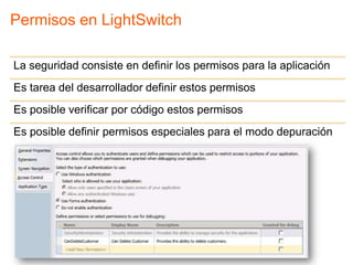 Permisos en LightSwitch