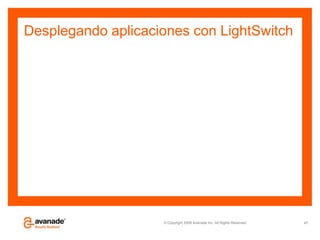 Desplegando aplicaciones con LightSwitch47