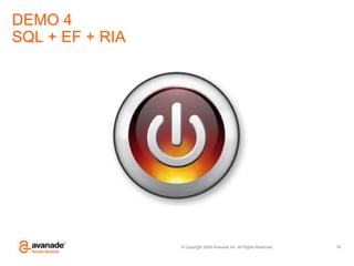 DEMO 4SQL + EF + RIA74