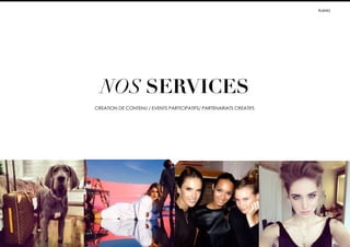 NOS SERVICES
CRÉATION DE CONTENU / EVENTS PARTICIPATIFS/ PARTENARIATS CRÉATIFS
#LIIINKS
 