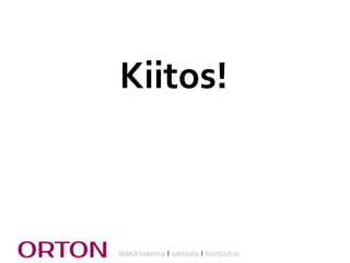 Kiitos!

lääkäriasema Ι sairaala Ι kuntoutus

 