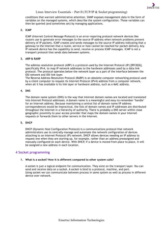 Linux Internals - Interview essentials 2.0 | PDF