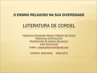 ATIVIDADE - RESPEITO À VIDA RELIGIOSA 1 - TUDO SALA DE AULA - Teologia