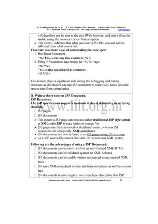 Liit tyit sem 5 enterprise java unit 3 2018 imp questions with solutions 