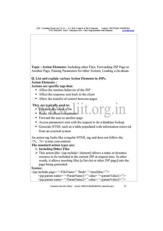 Liit tyit sem 5 enterprise java unit 3 2018 imp questions with solutions 