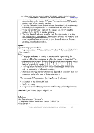 Liit tyit sem 5 enterprise java unit 3 2018 imp questions with solutions 