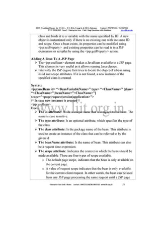 Liit tyit sem 5 enterprise java unit 3 2018 imp questions with solutions 