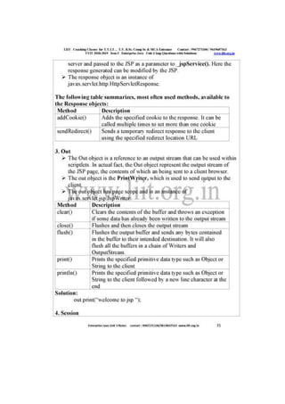 Liit tyit sem 5 enterprise java unit 3 2018 imp questions with solutions 