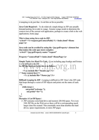 Liit tyit sem 5 enterprise java unit 3 2018 imp questions with solutions 