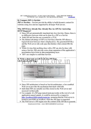 Liit tyit sem 5 enterprise java unit 3 2018 imp questions with solutions 