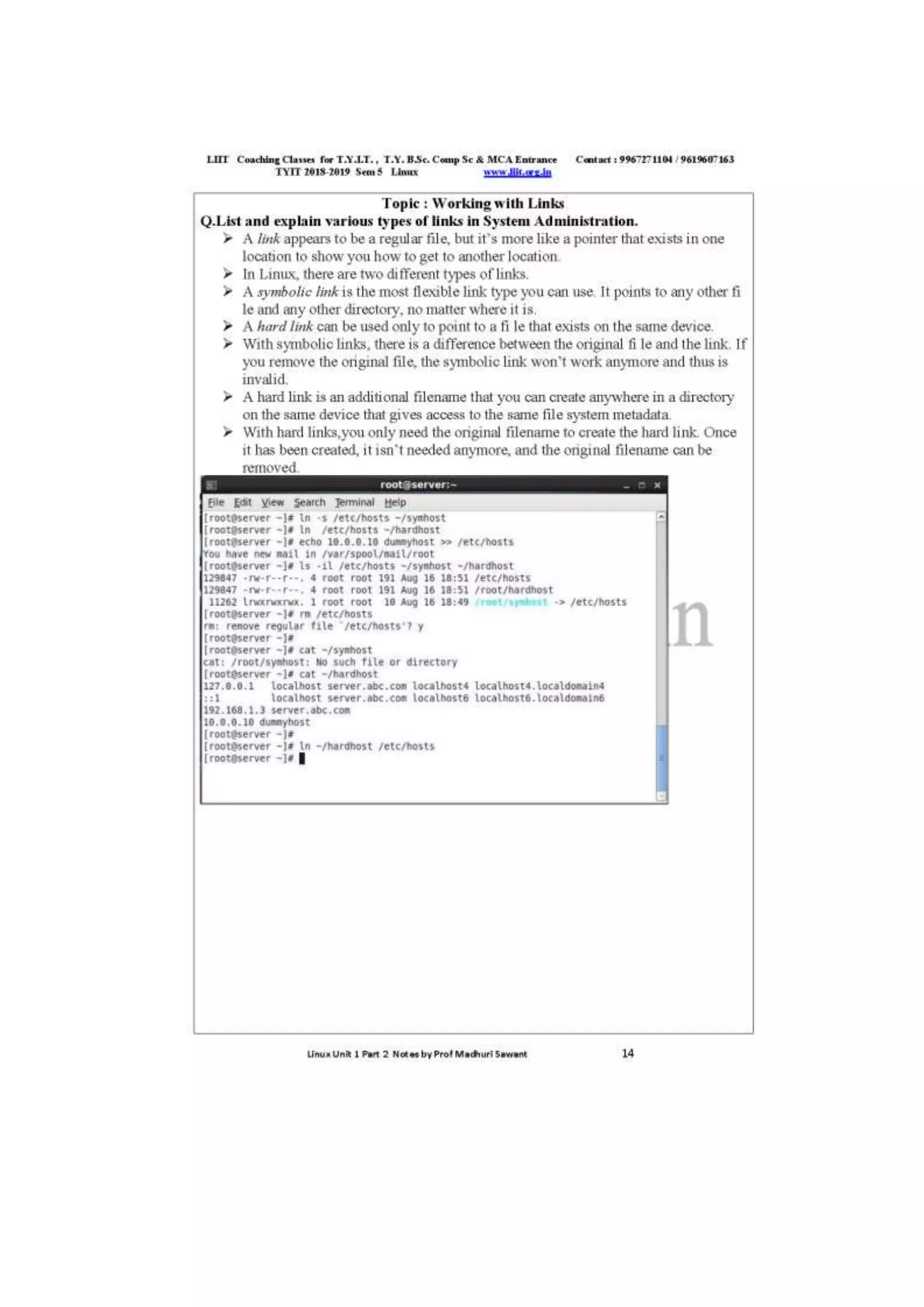 Liit tyit sem 5 linux unit 1 2018 most important questions with answers ...